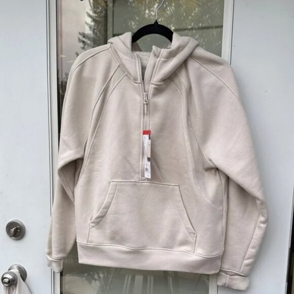 NWT LOLE size medium half zip hoodie with kangaroo pocket FENNEL neck with hood - Picture 2 of 8